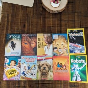 Various Scholastic books for kids